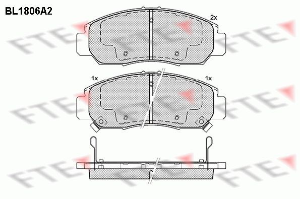 FTE BL1806A2: Piduriklotsid