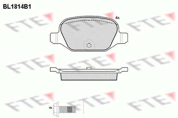 FTE BL1814B1: Piduriklotsid