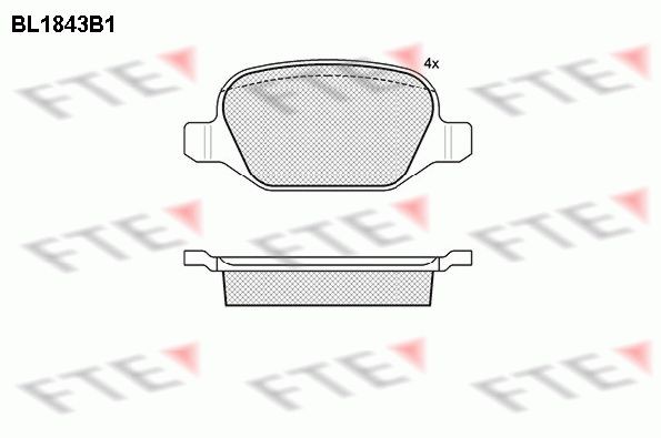 FTE BL1843B1: Piduriklotsid
