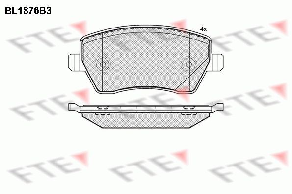 FTE BL1876B3: Piduriklotsid