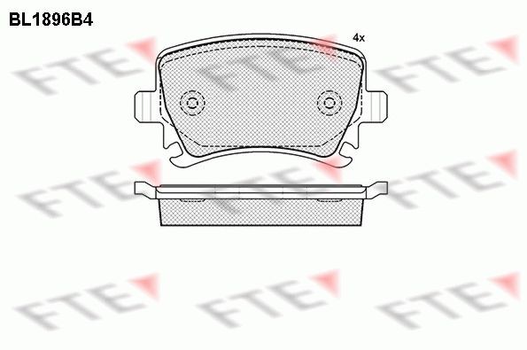 FTE BL1896B4: Piduriklotsid