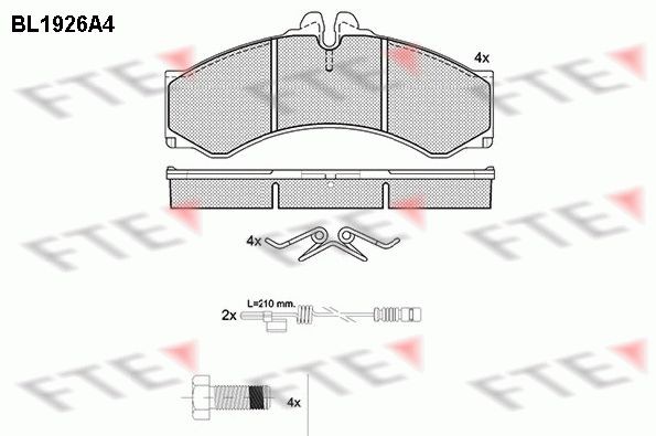 FTE BL1926A4: Piduriklotsid
