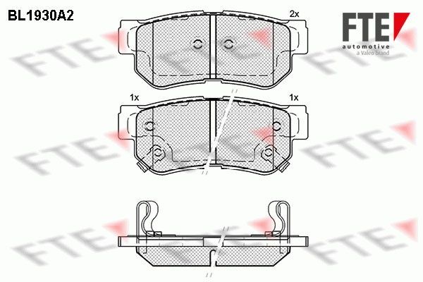 FTE BL1930A2: Piduriklotsid