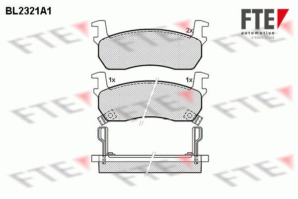 FTE BL2321A1: Piduriklotsid