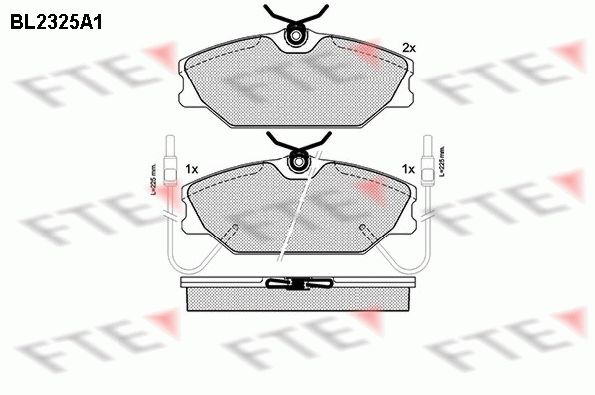 FTE BL2325A1: Piduriklotsid