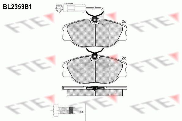 FTE BL2353B1: Piduriklotsid
