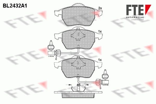 FTE BL2432A1: Piduriklotsid