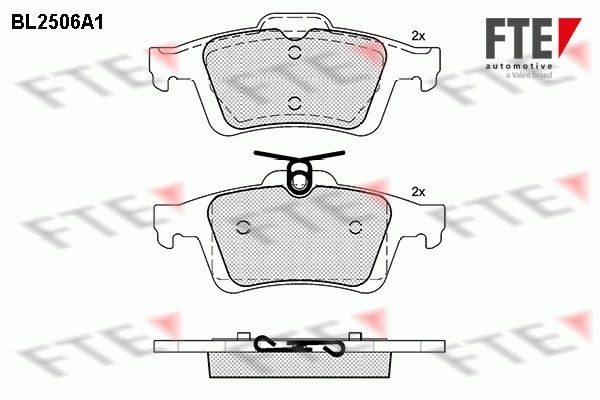 FTE BL2506A1: Piduriklotsid