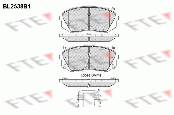 FTE BL2538B1: Piduriklotsid