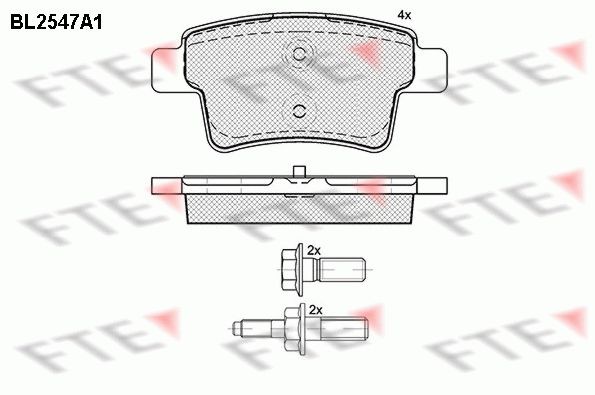 FTE BL2547A1: Plăcuțe de frână