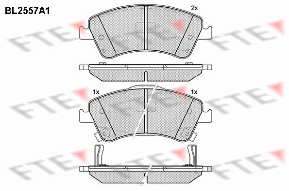 FTE BL2557A1: Piduriklotsid