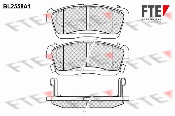 FTE BL2558A1: Piduriklotsid