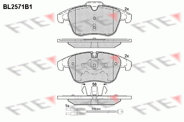 FTE BL2571B1: Piduriklotsid