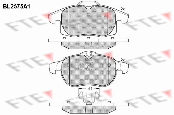 FTE BL2575A1: Piduriklotsid