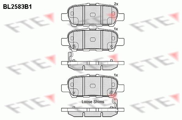 FTE BL2583B1: Piduriklotsid