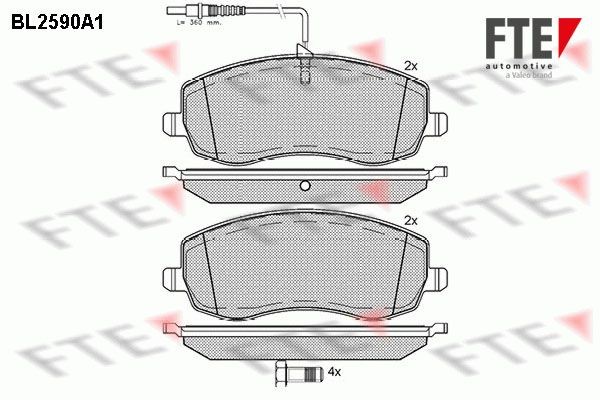FTE BL2590A1: Piduriklotsid