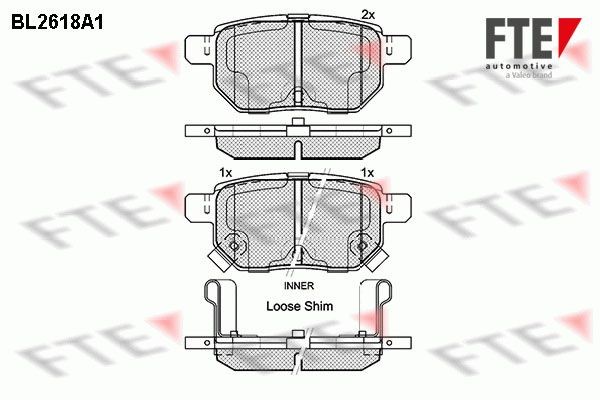 FTE BL2618A1: Piduriklotsid