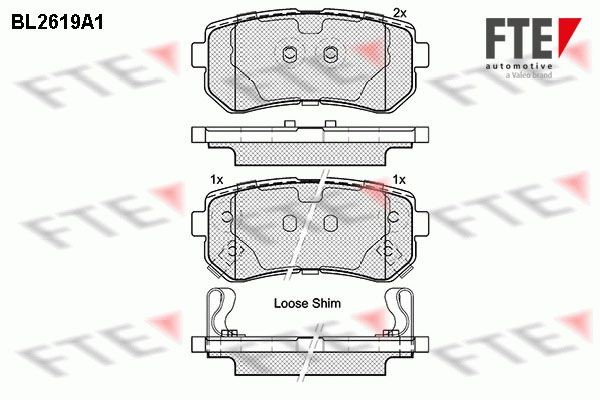 FTE BL2619A1: Piduriklotsid