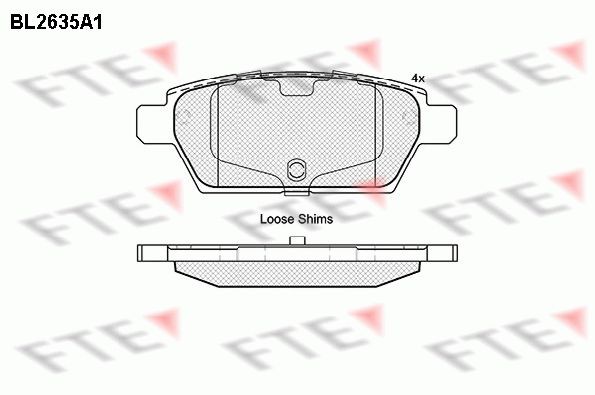 FTE BL2635A1: Piduriklotsid
