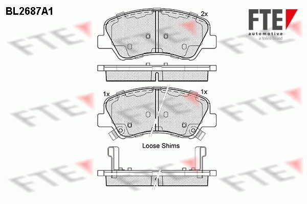FTE BL2687A1: Piduriklotsid