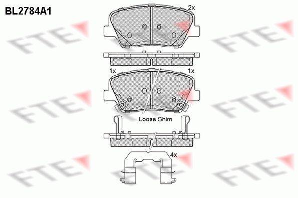 FTE BL2784A1: Piduriklotsid