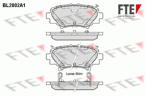 FTE BL2802A1: Piduriklotsid