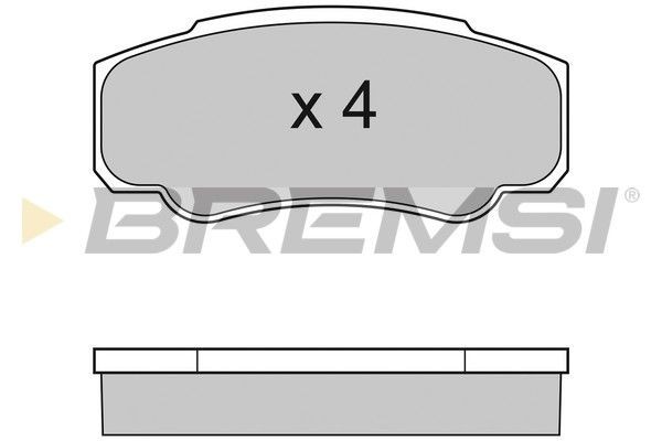 BREMSI BP2996: Piduriklotsid Tagasild