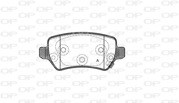 OPEN PARTS BPA0957.22: Jarrupalat, levyjarru Taka-akseli