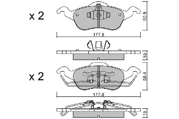 AISIN BPFO-1006: Piduriklotsid Premium ADVICS by AISIN