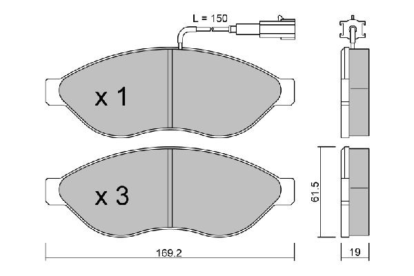 AISIN BPPE-1002: Piduriklotsid Premium ADVICS by AISIN