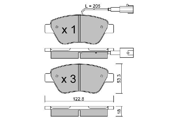 AISIN BPPE-1007: Piduriklotsid Premium ADVICS by AISIN