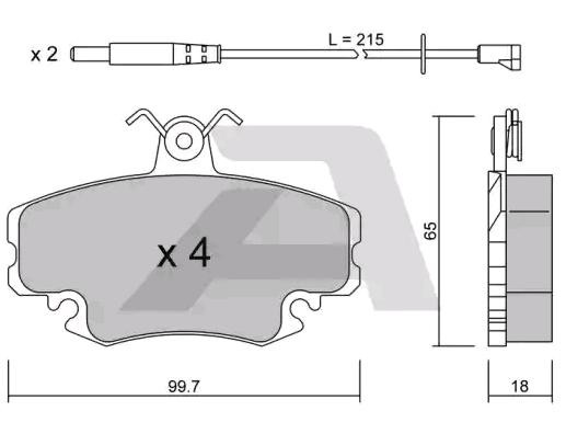 AISIN BPRE-1004: Piduriklotsid Premium ADVICS by AISIN