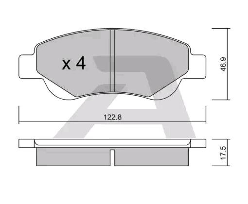 AISIN BPTO-1008: Piduriklotsid Premium ADVICS by AISIN