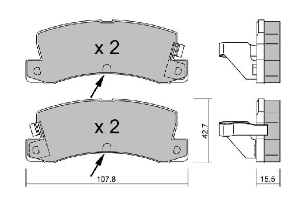 AISIN BPTO-2907: Piduriklotsid Premium ADVICS by AISIN