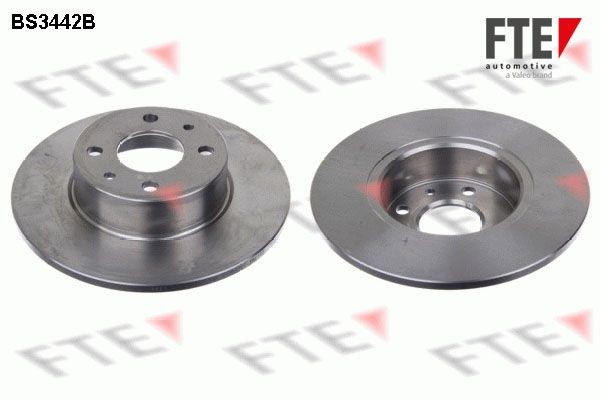 FTE BS3442B: Piduriketas Ø: 251mm, täis, Ø: 251mm, kaetud