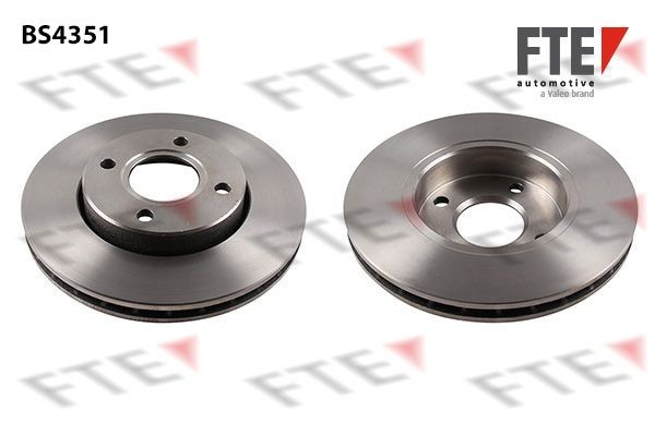 FTE BS4351: Piduriketas Ø: 260mm, sisemine õhutus, Ø: 260mm