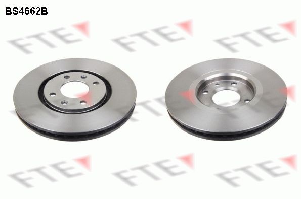 FTE BS4662B: Piduriketas Ø: 283mm, sisemine õhutus, Ø: 283mm, kaetud