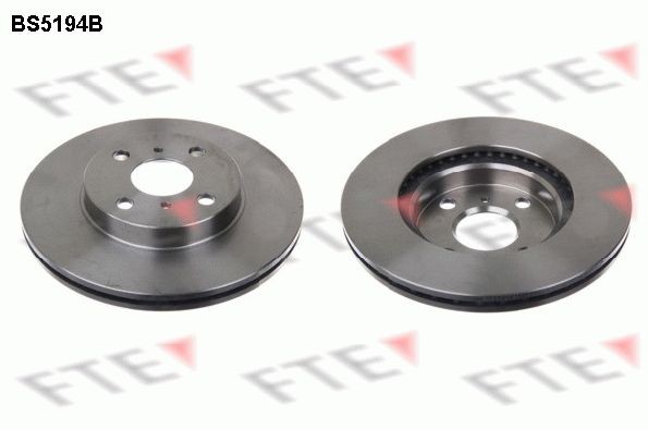FTE BS5194B: Piduriketas Ø: 255mm, sisemine õhutus, Ø: 255mm, kaetud