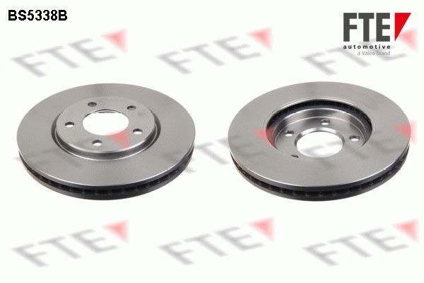 FTE BS5338B: Piduriketas Ø: 281mm, sisemine õhutus, Ø: 281mm, kaetud
