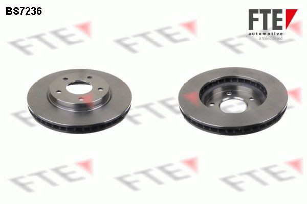 FTE BS7236: Piduriketas Ø: 276mm, sisemine õhutus, Ø: 276mm