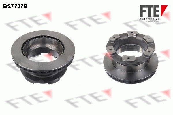 FTE BS7267B: Piduriketas Ø: 306mm, sisemine õhutus, Ø: 306mm, kaetud