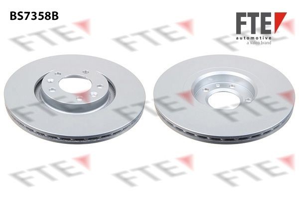 FTE BS7358B: Piduriketas Ø: 302mm, sisemine õhutus, Ø: 302mm, kaetud