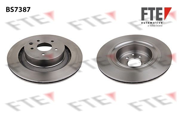 FTE BS7387: Disco de freno Ø: 350mm, ventilación interna, Ø: 350mm