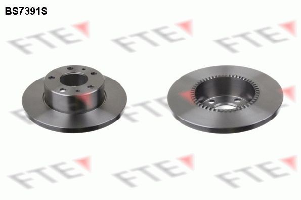 FTE BS7391S: Bremžu diski Ø: 276mm, pilnīgi, Ø: 276mm, ar ABS devēja gredzenu