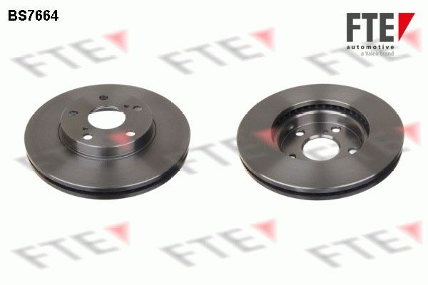 FTE BS7664: Disc de frână Ř: 277mm, ventilat interior, Ř: 277mm