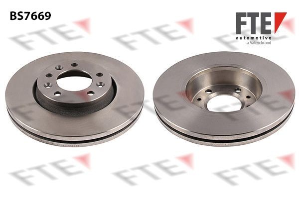 FTE BS7669: Piduriketas Ø: 280mm, sisemine õhutus, Ø: 280mm
