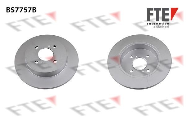 FTE BS7757B: Stabdžių diskas Ø: 257mm, visiškai, Ø: 257mm, padengta