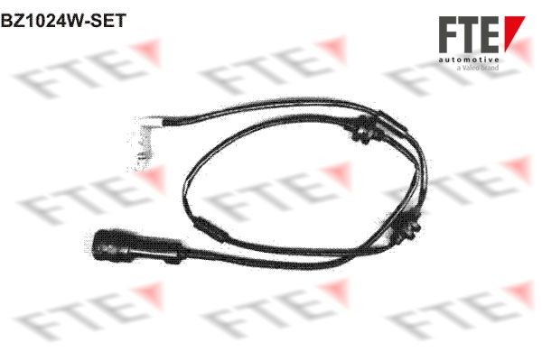 FTE BZ1024W-SET: Hoiatuskontakt, piduriklotsi kulumine