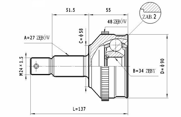 STATIM C.132: Liigendlaager, veovõll