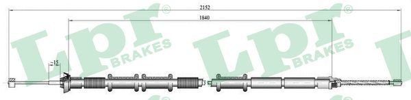 LPR C1320B: Tross, seisupidur 2135mm, 2135mm